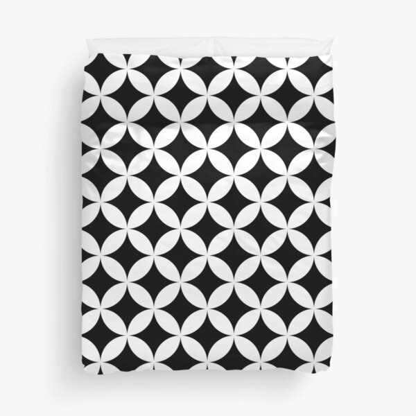 Retro Diamond Pattern Duvet Cover