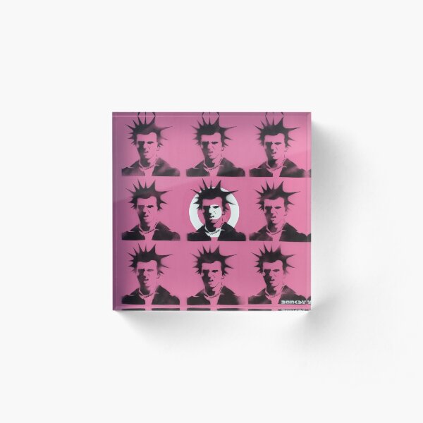 Banksy Sid Vicious Pop Art Punk Culture Acrylic Block