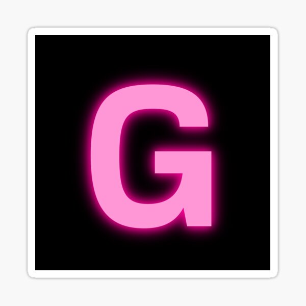 Artikel-Vorschau von Buchstabe G Rosa Neonlichter, designt und verkauft von m95sim.