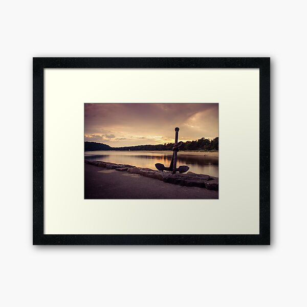 Sjøsanden in Mandal Framed Art Print