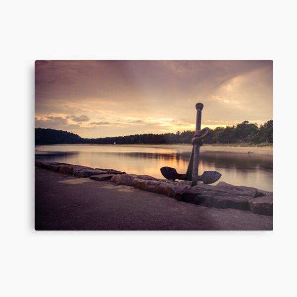 Sjøsanden in Mandal Metal Print