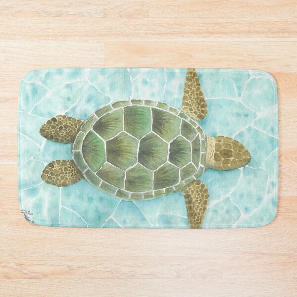 Item preview, Watercolor Art - Sea Turtle Horizontal designed and sold by lucyideas.