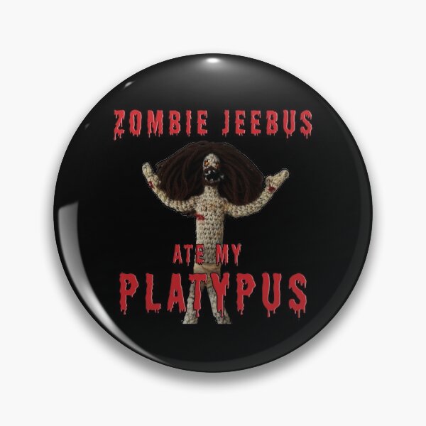 Item preview, Zombie Jeebus Ate My Platypus | Funny Platypus Platypi Horror Jesus Creepy Zombie Lover Halloween Agnostic Atheist Secular Humor Idea designed and sold by triciakitty.