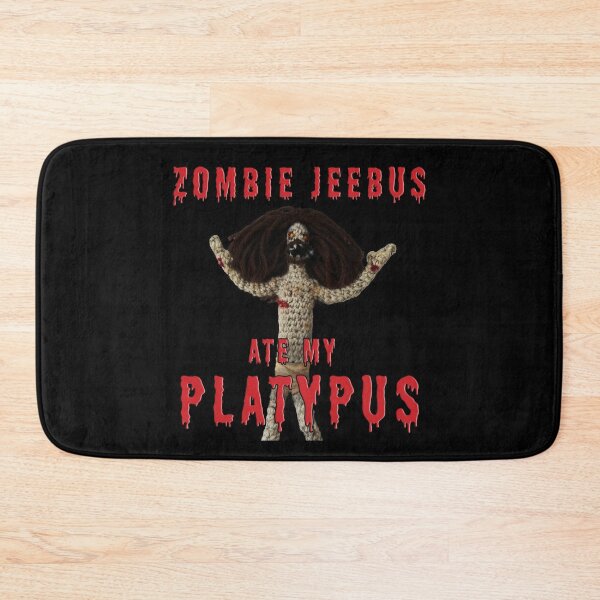 Item preview, Zombie Jeebus Ate My Platypus | Funny Platypus Platypi Horror Jesus Creepy Zombie Lover Halloween Agnostic Atheist Secular Humor Idea designed and sold by triciakitty.