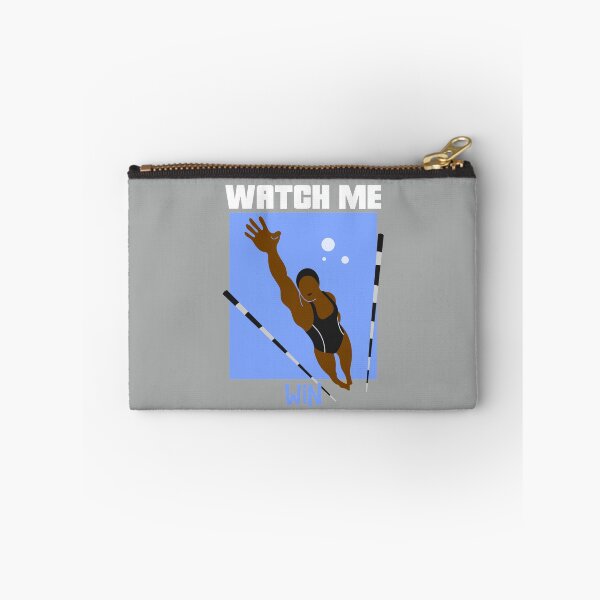 Item preview, Watch Me Win Brown Skin Black Girl Magic Swim Swimmer Dive Athlete Athletics Sports Afro Woman Kwanzaa Gift Design designed and sold by CreatedbyJR.