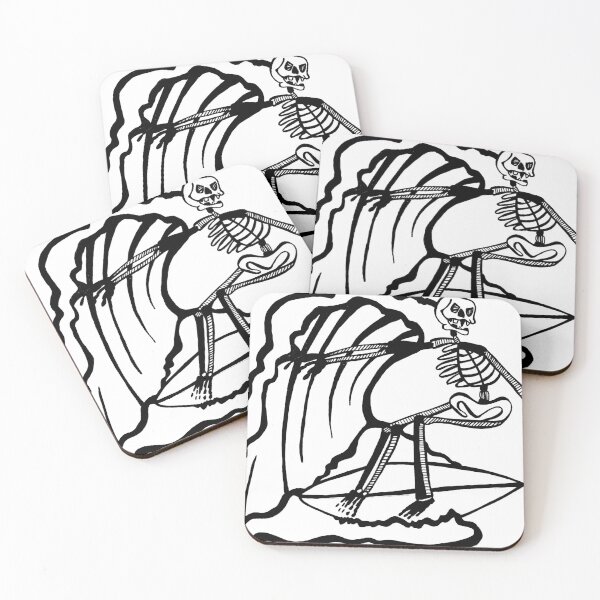 Item preview, Skeleton On A Surfboard designed and sold by Grace-Rosenberg.