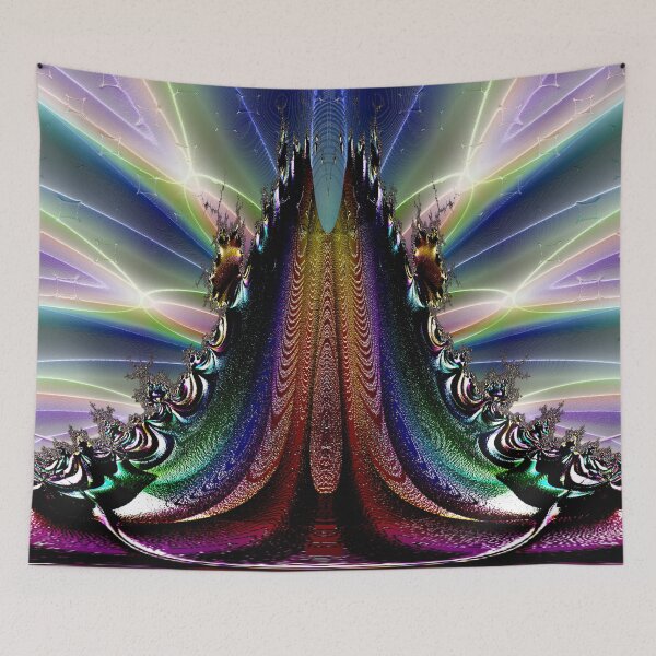 Item preview, Fractal Volcano with Colorful Lava designed and sold by barrowda.