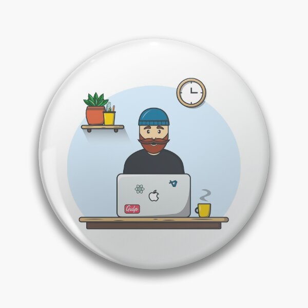 Item preview, Hipster programmer - 1 designed and sold by OgyDesign.