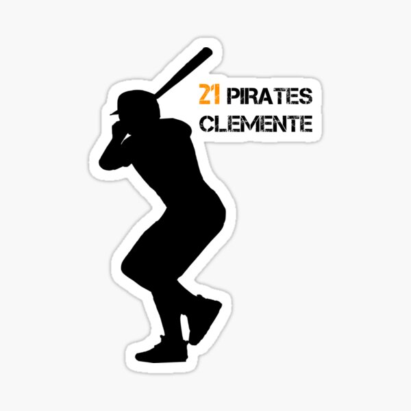 Numero 21, number 21, pirates Roberto Clemente MLB  Sticker for