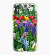 Colorful spring garden iPhone Case