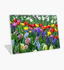 Colorful spring garden Laptop Skin