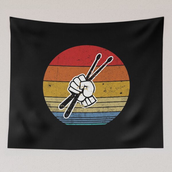 Item preview, Drums Drumsticks Drummer Gift Retro Vintage designed and sold by playloud.