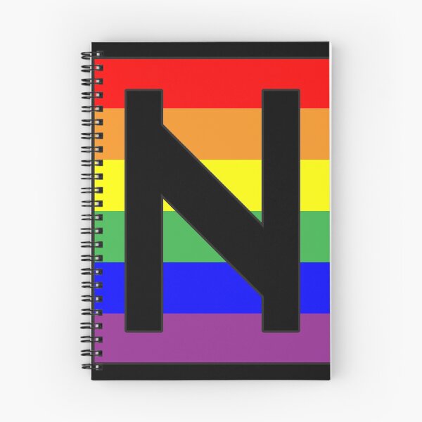 Item preview, Letter "N" LGBT Gay Pride Rainbow Flag font designed and sold by 65 MCMLXV.