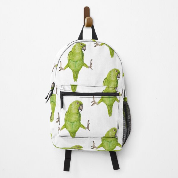 Item preview, Green amazon parrot bresil bird tropical watercolor designed and sold by L'Atelier Oranjade.