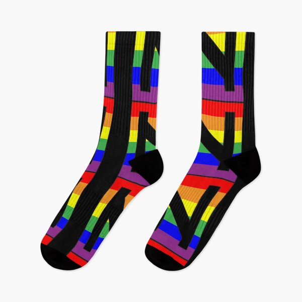 Item preview, Letter "N" LGBT Gay Pride Rainbow Flag font designed and sold by 65 MCMLXV.