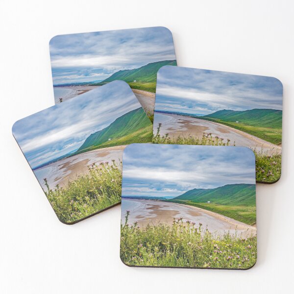 Item preview, A view over Rhossili Bay from the cliff tops designed and sold by yackers1.