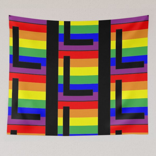 Item preview, Letter "L" LGBT Gay Pride Rainbow Flag font designed and sold by 65 MCMLXV.