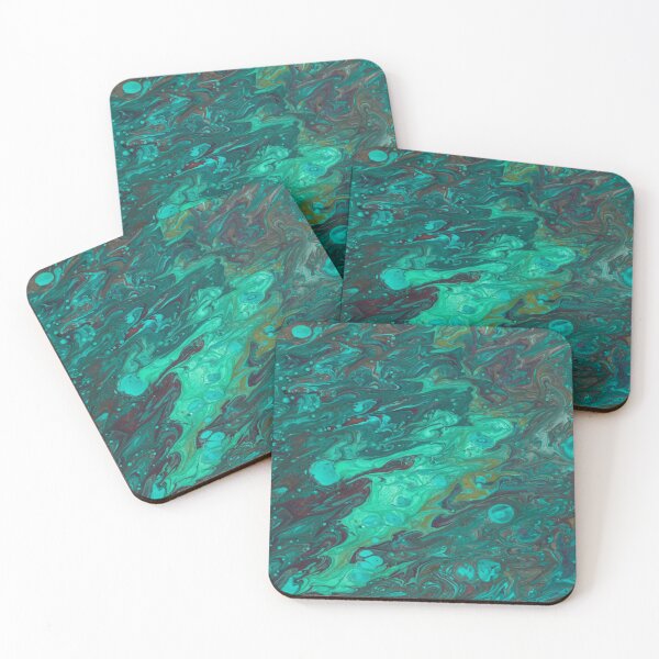 Item preview, Color flow blue turquoise designed and sold by amagaclothing.