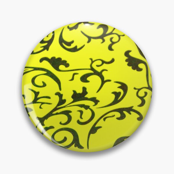 Item preview, ARABIATA 5 black yellow patterns Morocco Essaouira flowers leaves design arabesques volutes decor designed and sold by dragonemma.