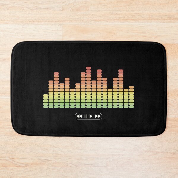 Item preview, Music player buttons and bar equalizer. Colored audio spectrum. designed and sold by holdmypixels.