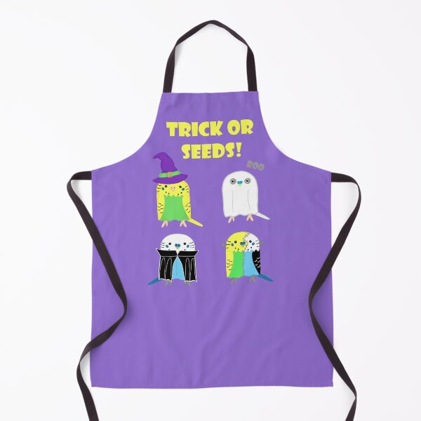 Item preview, Trick or Seeds, Halloween Budgies Trick or Treat designed and sold by Koalaslifestyle.
