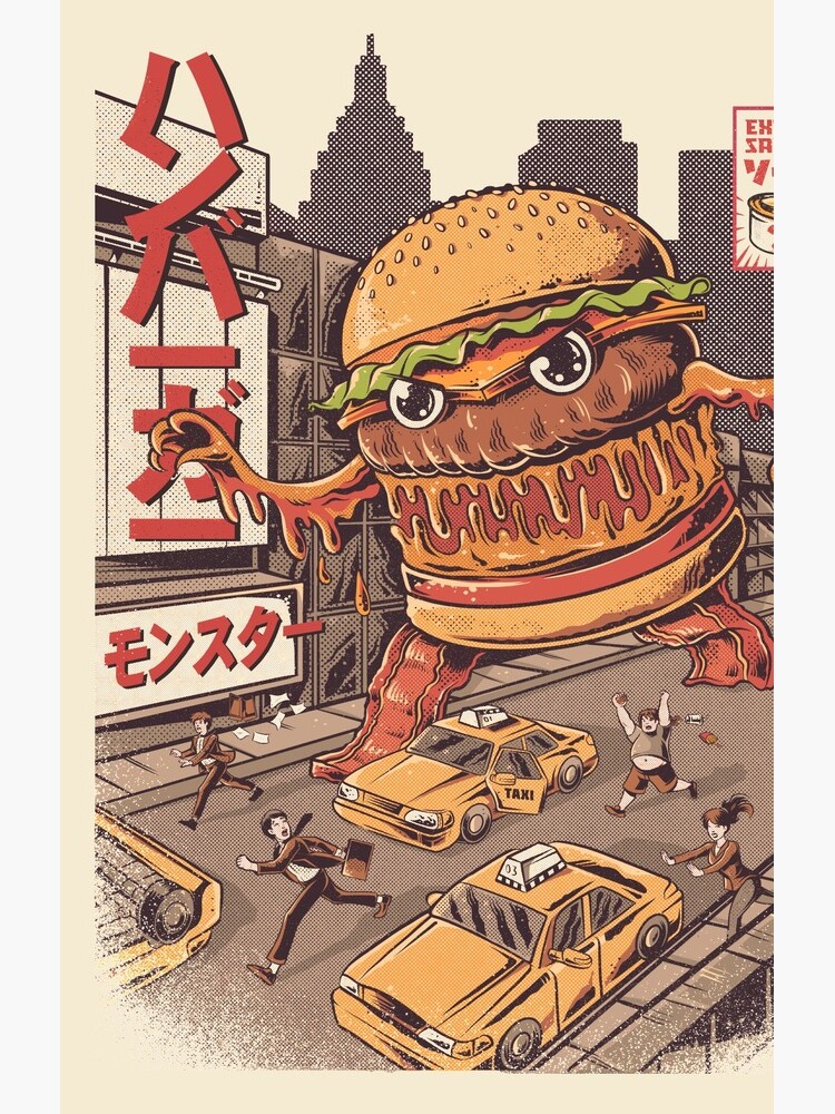 BurgerZilla by ilustrata