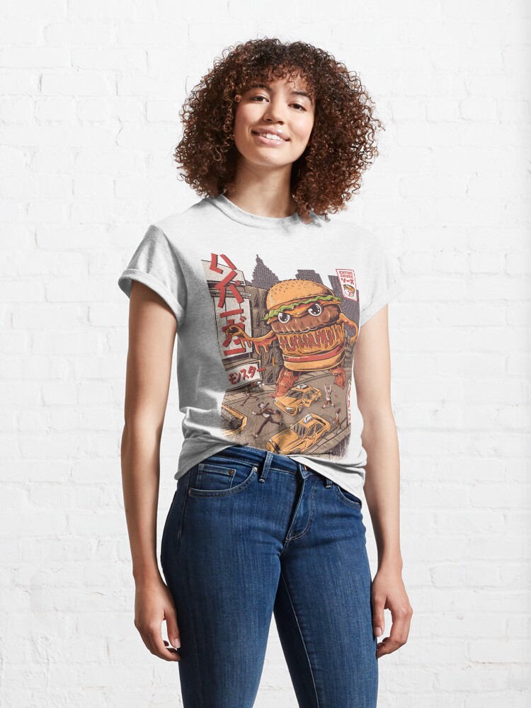 Vista alternativa de Camiseta clásica BurgerZilla