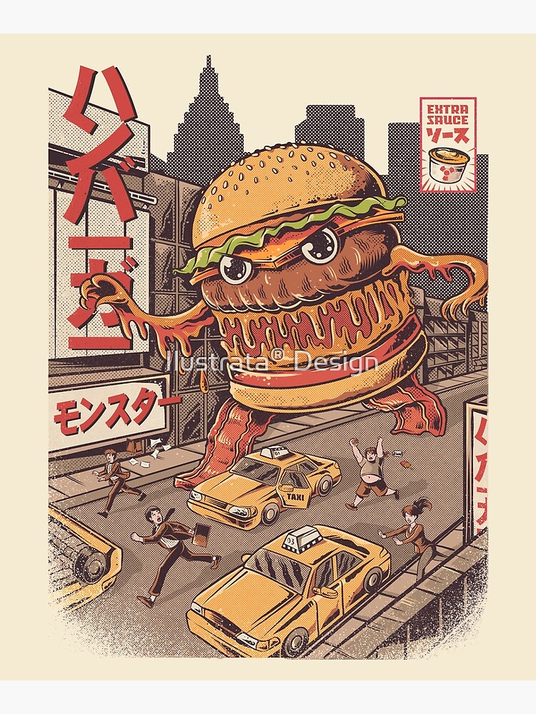BurgerZilla by ilustrata