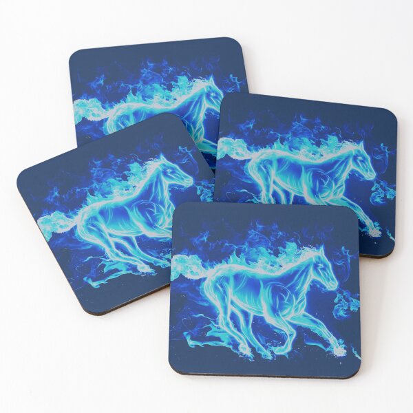 Item preview, Blue flaming horse designed and sold by MisoraA.