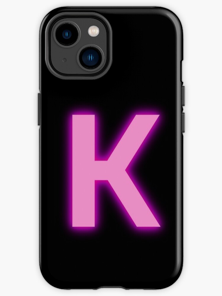 Linda funda de teléfono con letras fluorescentes para iPhone 13