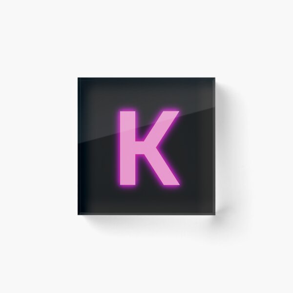 Item preview, Letter K Pink Neon Lights designed and sold by m95sim.