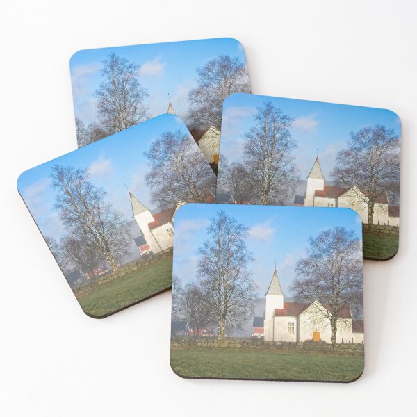 The Church in Marnardal Coasters (Set of 4)