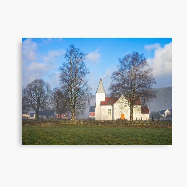 The Church in Marnardal Canvas Print