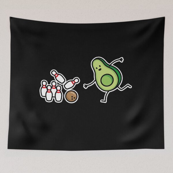Item preview, Funny bowling avocado cartoon bowling player gift designed and sold by LaundryFactory.