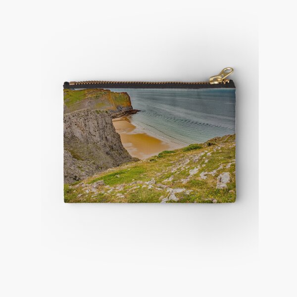 Item preview, A view of Mewslade Bay on the South Welsh coast from the cliffs of the Welsh Coastal path designed and sold by yackers1.