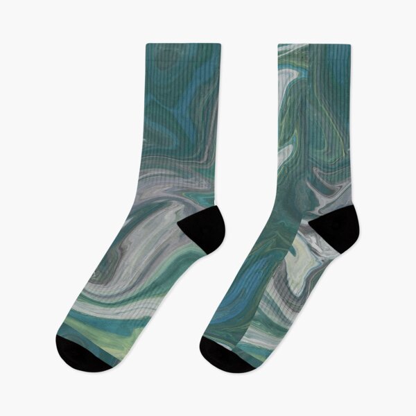 Item preview, Color flow green gray blue designed and sold by amagaclothing.