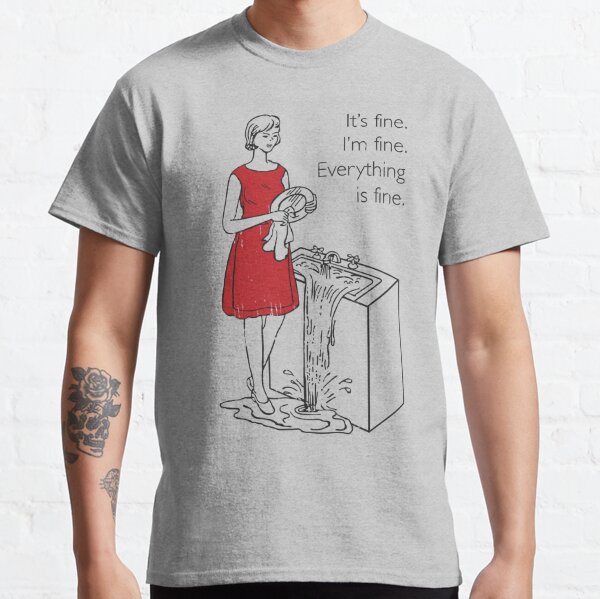 Cookie Theft Mom - Everything Is Fine Classic T-Shirt