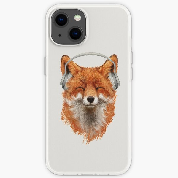 Smiling Musical Fox iPhone Soft Case