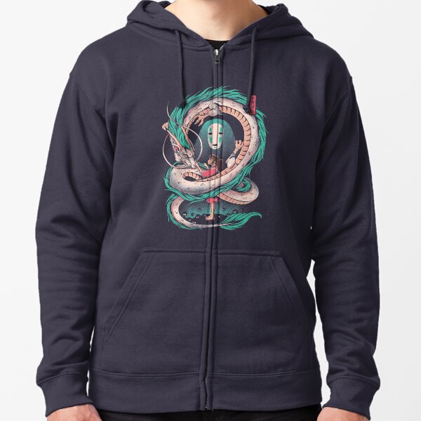 The girl and the dragon Zipped Hoodie