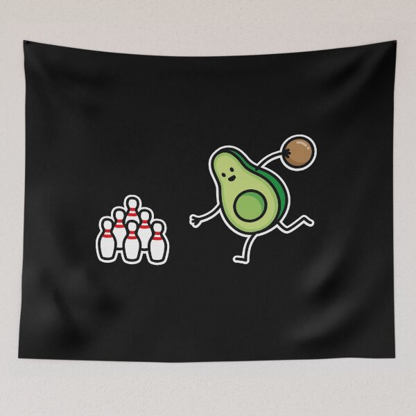Item preview, Funny avocado bowling cartoon bowling player gift designed and sold by LaundryFactory.
