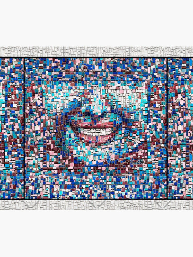 “Broken” (mosaic tile, painted) - “Smile” Fine Art series by CaraSonrisa