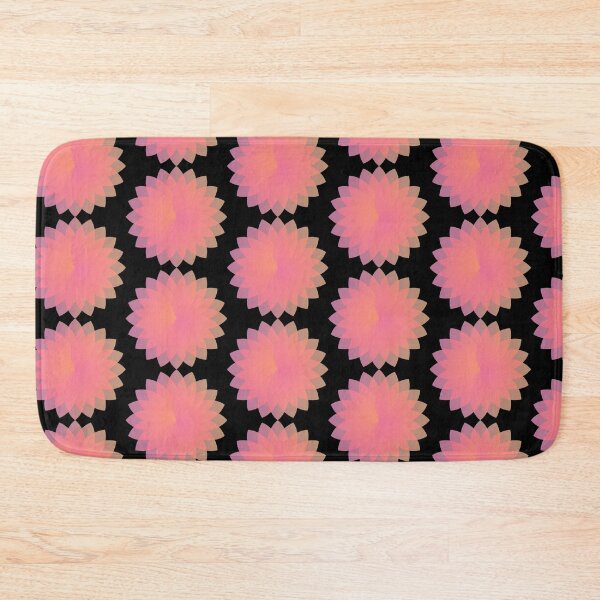 Item preview, Pink Orange Aesthetic Minimalist Gradient Flower Pattern designed and sold by vibrantyy.
