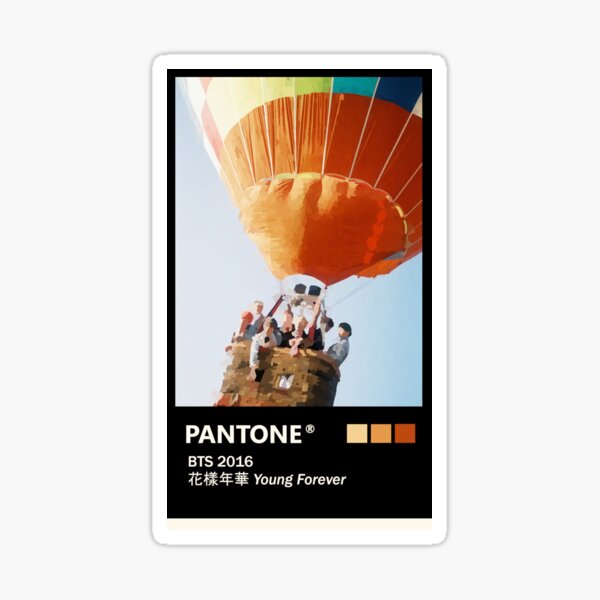 Bts Young Forever Pantone Poster Sticker For Sale By Giamitcham Redbubble