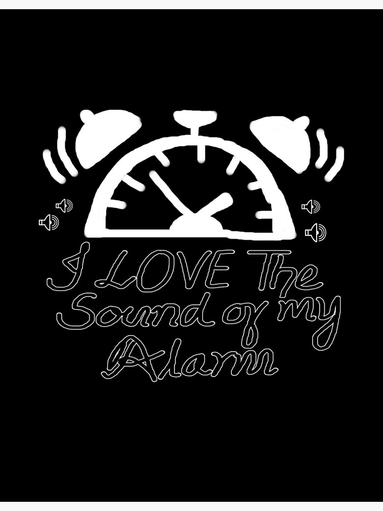 "sound of alarm" Poster by vidyaroul Redbubble