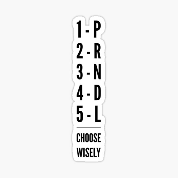 automatic-or-manual-choose-wisely-sticker-for-sale-by-hrspwr-trq