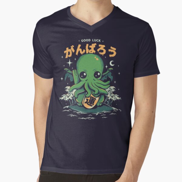 Good Luck Cthulhu V-Neck T-Shirt