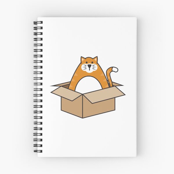 Item preview, Orange Cat in a Box designed and sold by RedHangarDesign.