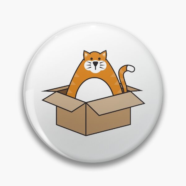 Item preview, Orange Cat in a Box designed and sold by RedHangarDesign.