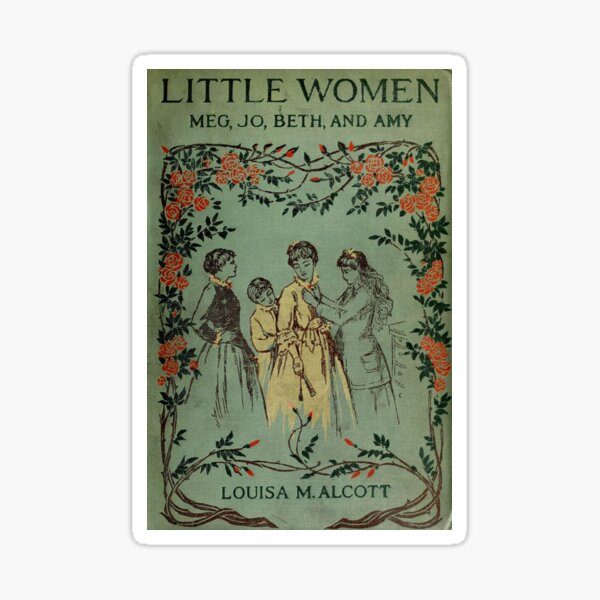 Little Women 1896 Book Cover Sticker