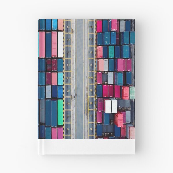 Item preview, Colorful containers at port designed and sold by QualtaghArt.
